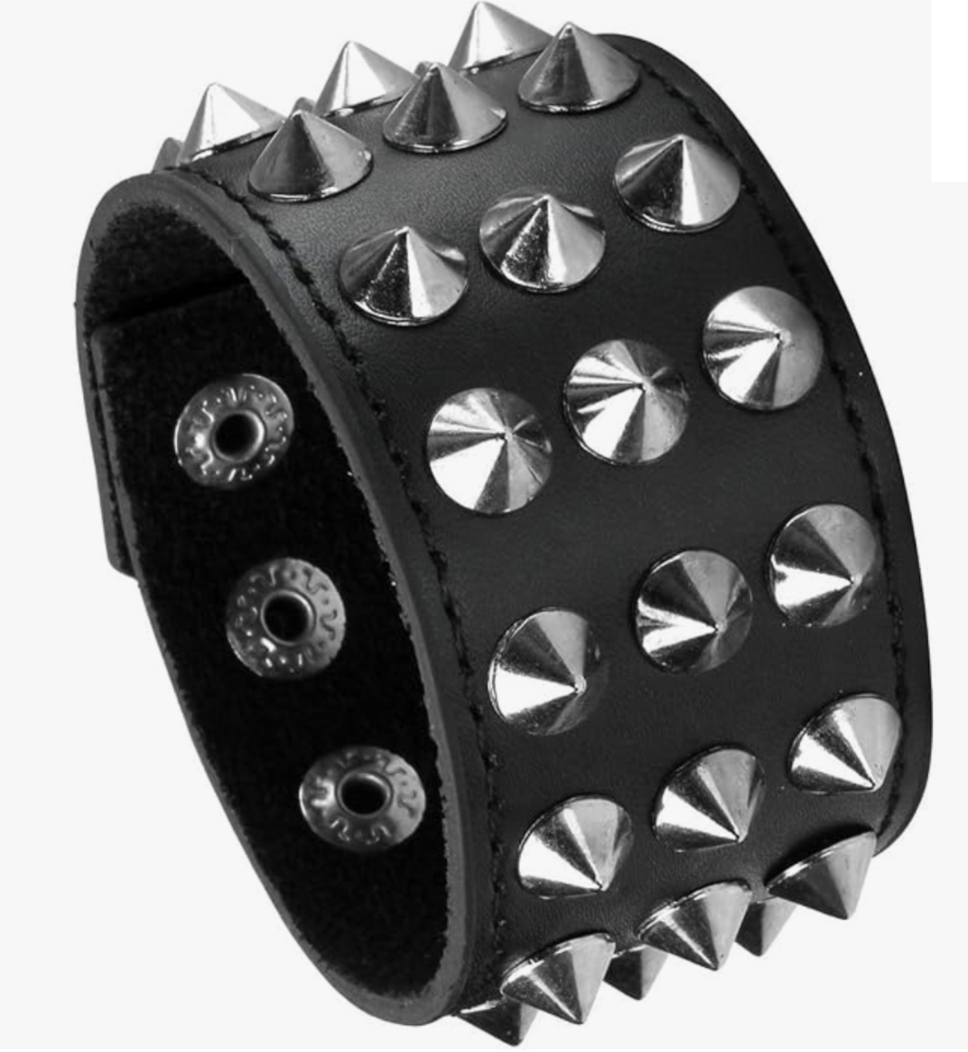 Cone 3 Row Stud Bracelet